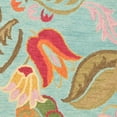 thumbnail image 2 of SAFAVIEH Blossom Mia Floral Flowers Wool Area Rug, Blue/Multi, 4' x 4' Round, 2 of 3