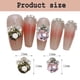 thumbnail image 2 of 20 piezas de diamantes de imitación para uñas, gemas de metal y vidrio para decoración de uñas 3D., 2 of 6