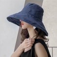 thumbnail image 2 of MesaSe Japanese Foldable Solid Color Leides Fisherman Hat Elegant Beach Hat, 2 of 4