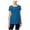 Blue - caribeblue, variant on I.N.C Womens Mixed-Knit Basic T-Shirt, Blue, X-Small