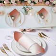 thumbnail image 2 of Red Ombre Cloth Napkins, Modern Gradient Abstract Art Washable and Reusable Dinner Napkins Set of 8, Table Napkin for Kitchen Party Birthday Wedding Hotel Housewarming 20"x20", 2 of 8