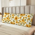 thumbnail image 2 of Rateoe Long Body Pillow Cover, 20x54 Inches Body Pillow Cases, Soft Brushed Microfiber Zipper Design, Classical Cute Sunflower -Pillows Not Included, 2 of 7