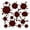 Burgundy, variant on Wall Decor Plus More WDPM1757 Fun Mud Art Room School Splatter and Splotches Wall Vinyl Sticker Dots Decal, 5-Inch-1.75-Inch, Storm Gray, 13-Piece