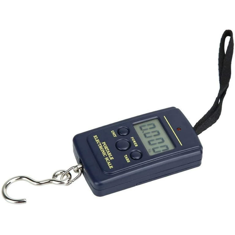 Fishing Scale Luggage Scale, Fish Scale Portable Scale 88lb/40kg Pocket Size Multi-functionals Pro Scale with Tare Back-Lit LCD Display for Fishing