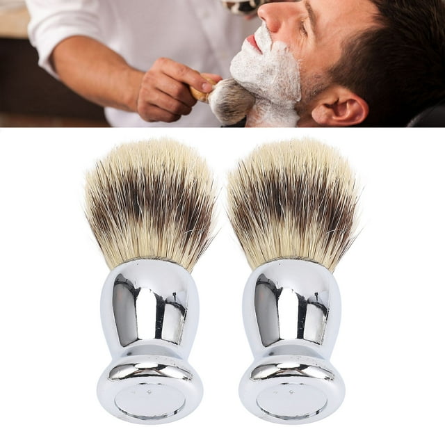 Pincel de Afeitar, 2 Pezas de Espuma Cepillo de Afeitar Cabello para Hombres