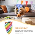thumbnail image 5 of KAKOWELY Rainbow Stripe Dog Triangular Bandana Pet Triangular Bandana Prop Pet Triangular Scarf,26.38X"X17.72"X17.72", 5 of 5