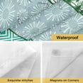 thumbnail image 4 of No Hook Purple Green Boho Shower Curtain with Snap in Liner Set, Vintage Ethnic Tribe Abstract Art Waterproof Fabric Bathroom Curtains with See Through Top Window, Hotel Style Small 36 x 78 Inch, 4 of 9