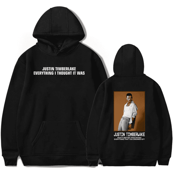 Justin Timberlake Merch Hoodie Unisex Men Women Fashion Hooded Sweatshirt Long Sleeve Tracksuit Streetshirt Pullover Coat
