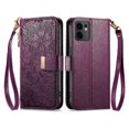 thumbnail image 1 of Flip Case for FOXDOCK OPPO Reno 13 Pro Kickstand Viewing Gift Choice Floral Embossed Full Protection Wallet Function, 1 of 6
