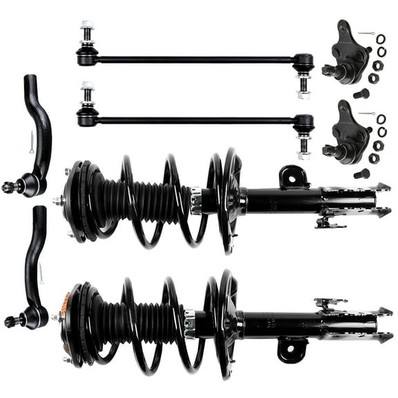 CCIYU Front Strut Spring Assembly Control Arm and Ball Joint Assembly 2006-2012 for Toyota RAV4 Complete Suspension Kit Fits 172276, K750043, ES800054, ES800053, K500062