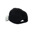 thumbnail image 3 of Top Headwear Cat Mom Rhinestone Distressed Denim Baseball Cap - Black, 3 of 4