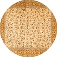 thumbnail image 1 of Ahgly Company Indoor Round Persian Orange Traditional Area Rugs, 3' Round, 1 of 1