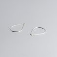 thumbnail image 6 of 13mm Sterling Silver 20 GA Upside Down Hoop Earrings Teardrop Hypoallergenic Lightweight Wire Drop Dangle Threader Hoops for Women, (Sterling Silver | 13mm/20 gauge) HW, 6 of 8