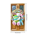 thumbnail image 3 of YWIYIUD 1PC Happy Easter Door Cover Easter Decorations, 71x35 Inch Easter Rabbit Eggs Door Banner Welcome Easter Banner Spring Theme Rabbit Door for Front Door Wall Indoor Outdoor Home Decor, 3 of 7