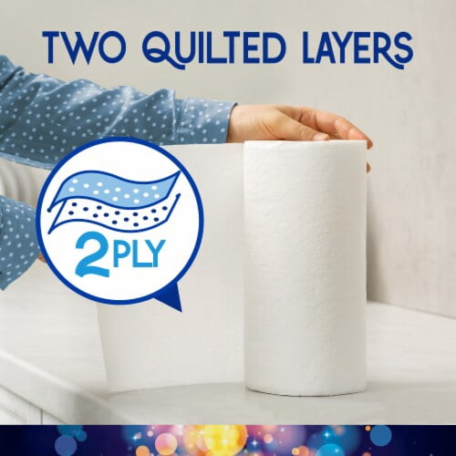 KR Glimmer Select-A-Sheet Paper Towels Double Rolls 2 rolls - Pack of 2