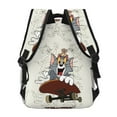 thumbnail image 4 of Tom And Jerry Backpack Cute Printed Lightweight Casual Unisex Laptop Computer Bookbag School Hiking Work Business Travel Daypacks Gifts, 4 of 6