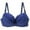 Dark Blue, variant on gakvbuo Plus Size Bras For Women Minimizer Bras Sexy Seamless Push Up Lace Sports Bra Comfortable Breathable Base Underwear