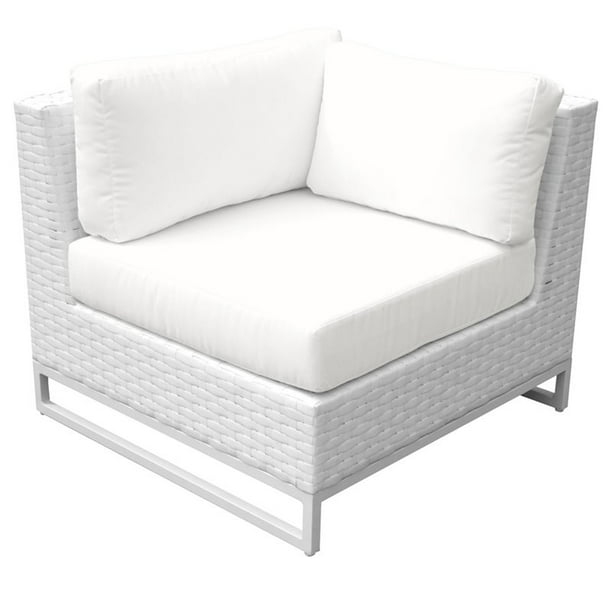 Tkc Miami Corner Patio Chair In White, How To Clean White Patio Furniture