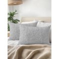 thumbnail image 3 of Outdoor Pillows Waterproof, Grey Geometric Bedding Throw Pillows with Insert for Couch Sofa Bed, Aesthetics Luxury Abstract Art 12x20 Inch Pillowcases Decorative Camping Patio Pillow Set of 2, 3 of 7