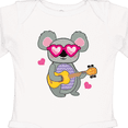 thumbnail image 4 of Inktastic Koala Cute Girls Guitar Girls Long Sleeve Baby Bodysuit, 4 of 5