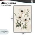 thumbnail image 4 of Stupell Industries Traditional Soft White Anemone Floral Gray Framed Giclee Art, 16 x 24, by Petals Prints Design, 4 of 8