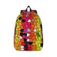 thumbnail image 2 of Rocae Colorful Tie Dye Stained Glass 1 for Durable Canvas Backpack Leisure Large Bag Travel Rucksack Multi-function Backpack Medium, 2 of 8