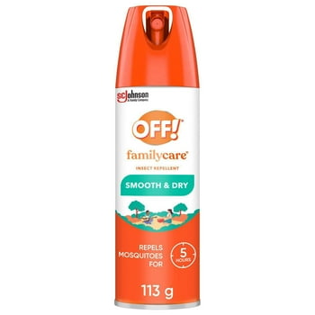 OFF! FamilyCare Insect Repellent with Power Dry Formula, Bug Spray for up to 5 Hours of Protection, 113g