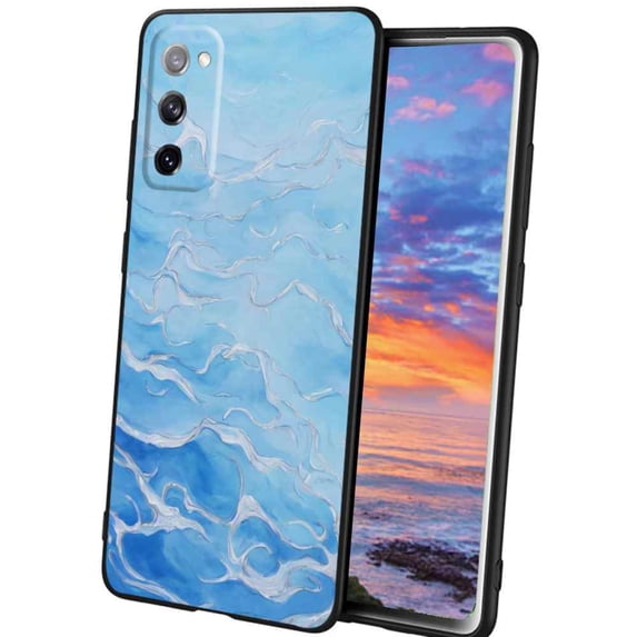 Ocean-245 Phone Case, Degined for Samsung Galaxy A02S(US Model) Case Men Women, Flexible Silicone Shockproof Case for Samsung Galaxy A02S(US Model)