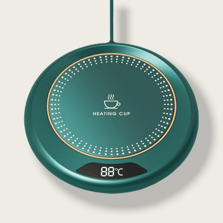 

Heated coaster constant temperature coaster smart cup warmer three-level temperature adjustment milk warmer compact and convenient suitable for office and home use(Green)