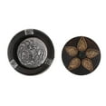 thumbnail image 1 of MERIGLARE Thailand Ashtray Mango Wood Tin Plate Elephant Pattern Handcraft Accessory Small, 1 of 8