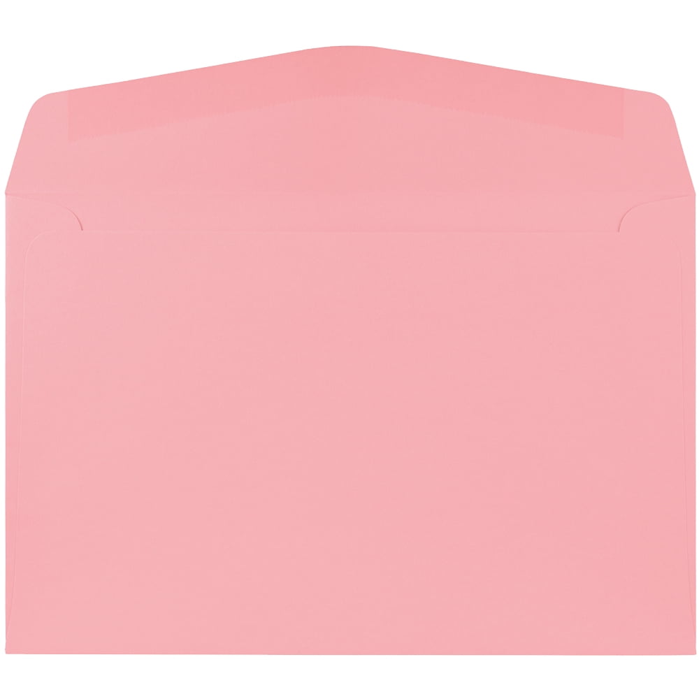 JAM Paper 6 x 9 Booklet Envelopes, Baby Pink, 50/Pack