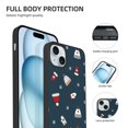 thumbnail image 4 of Funda navideña para iPhone 15, a prueba de golpes, con PC y TPU para cámara dual., 4 of 8