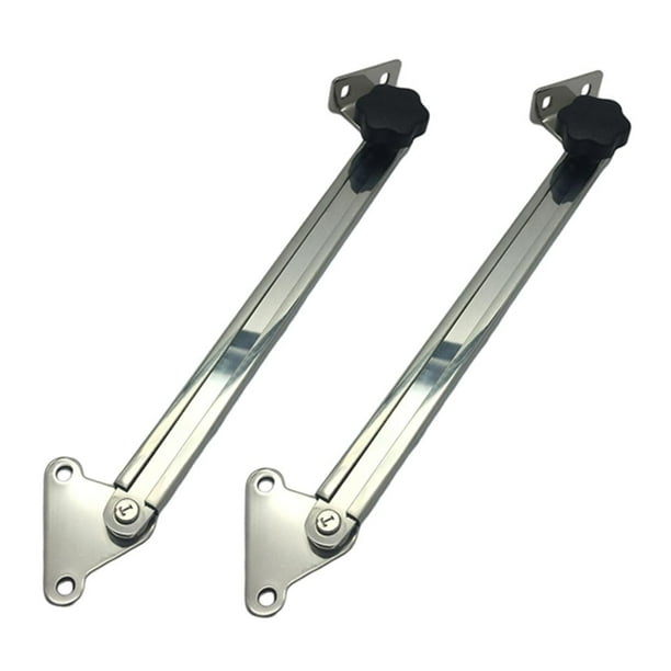 2x Escotilla Telescópica de material acero Inoxidable / Ajustador De Ventana Soporte De Estancia 10 "-19" DYNWAVEMX Ajustador de soporte de estancia de escotilla