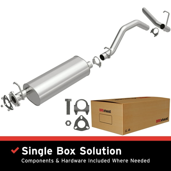 BRExhaust OE Replacement Exhaust System Kit 106-0097: Compatible with 2000-2005 Chevrolet Astro 4.3L, 2000-2005 GMC Safari 4.3L