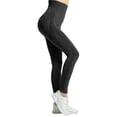 thumbnail image 6 of Celsior Compression Leggings for Women Full Length Buttery Soft Yoga Pants Butt Lift Booty Workout Tights Anti Cellulite Leggings High Waisted 3D Anti Cellulite Leggings for Women Breathable Black XL, 6 of 7