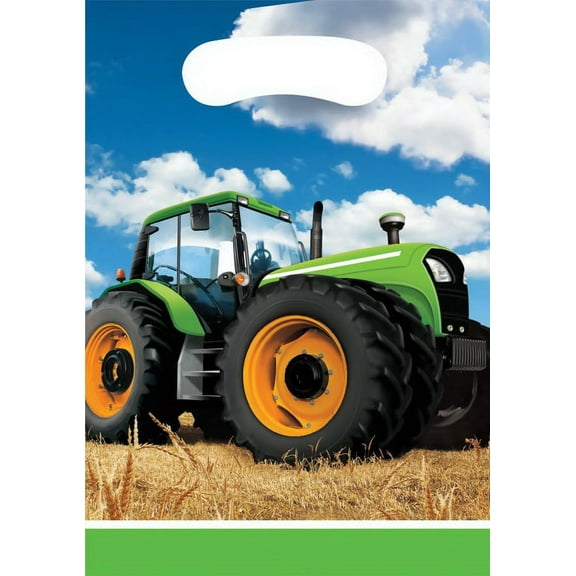 Tractor Time Favor Bags, 8-Pack