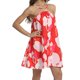 thumbnail image 4 of Vestido de Mujer Zapatos sin Mangas Impresión Cuello Colgante Suelto Mini Vestido, Vestido de Verano Casual para las Mujeres, 4 of 6
