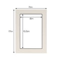 thumbnail image 3 of White Acid Free 11x17 Picture Frame Mat with Black Core Bevel Cut for 8.5x11 Pictures - Fits 11x17, 3 of 3