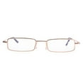 thumbnail image 3 of Gold Pen Pocket Case Mini Reading Glasses +2.75 Portable Metal Readers Mens Ultralight Metal Presbyopia Glasses With Aluminum Pen Box, 3 of 7