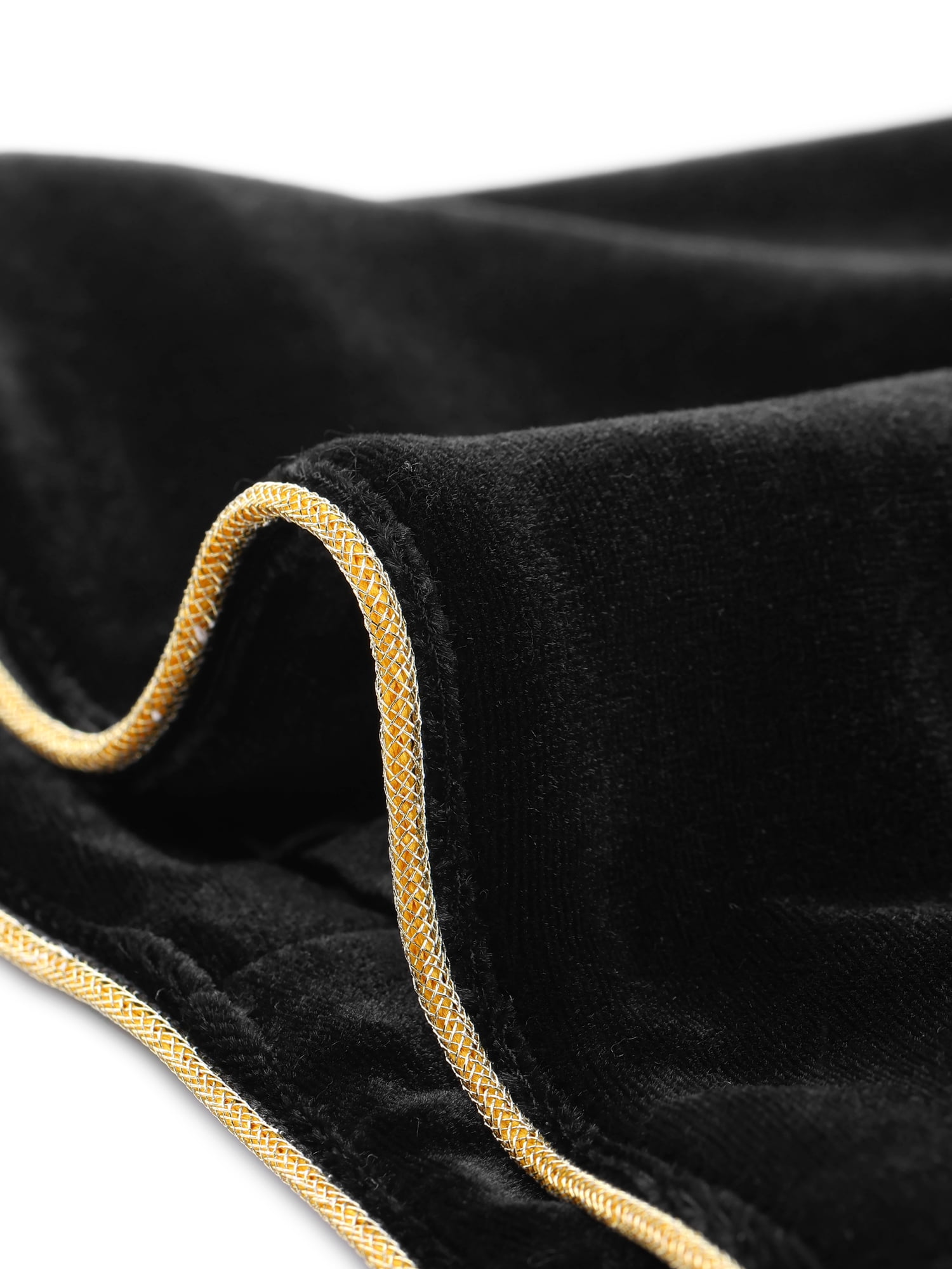 Unique Bargains Women's One Button Notched Lapel Long Sleeves Velvet Blazer XL Black