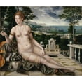 thumbnail image 2 of Jan Massys 17x15 Gold Ornate Wood Frame and Double Matted Museum Art Print Titled - Venus Cythera (1561), 2 of 4