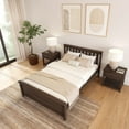 thumbnail image 4 of Plank+Beam Classic Solid Wood Full Size Bed Frame with Headboard for Adults, 4 of 8