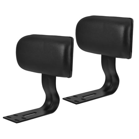 WORGEOUS  2 Pcs Motorcycle Rider Backrest Adult Passenger Bike Seat Black