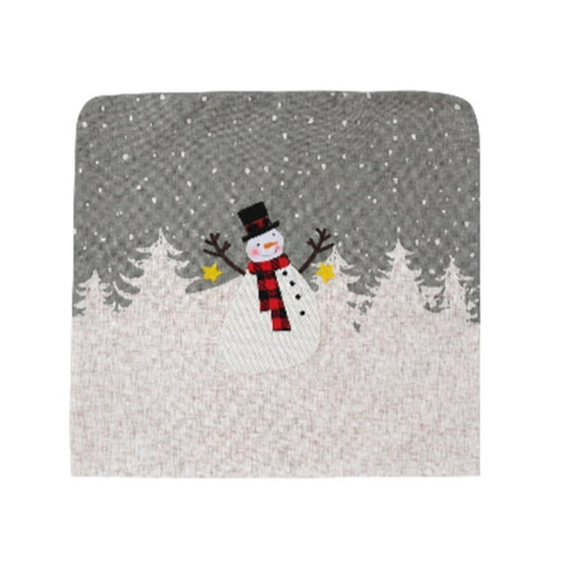 Naiovety Fundas de respaldo, accesorios de bricolaje, suministros para el hogar de larga duración, adorno exquisito, protección a prueba de Kits de decoración para fiestas patrón de muñeco de nieve
