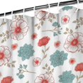 thumbnail image 3 of Pioneer Flower Floral Print Pattern Shower Curtain 72"x72", Bathroom Decorative Shower Curtain Set with 12 Hooks, Waterproof Washable, 3 of 6