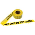 thumbnail image 1 of Presco Barricade Tape, 2.5 mil, "Fire Line Do Not Cross", Yellow, 1/Roll (7 Rolls), 1 of 1