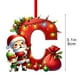 thumbnail image 2 of Adornos navideños, adornos navideños, regalos navideños, árbol de Navidad acrílico 2D, colgante de 26 letras, regalo decorativo, colgantes para fiestas navideñas familiares, objetos colgantes, 2 of 5