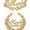 Gold, variant on Personalized Set of Necklace and Bamboo Earrings