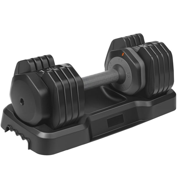 Adjustable Dumbbell 30 lbs Fitness Dumbbell with Handle and Weight