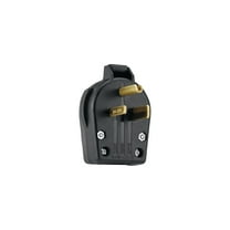 Eaton Cooper Wiring Devices Black Thermoplastic Body Male Cap Plug 10 - 4 AWG Conductor 250 V 50 A